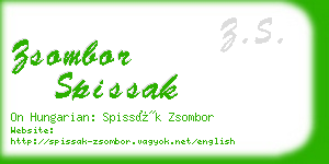 zsombor spissak business card